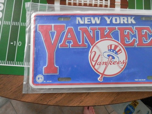 New York Yankees License Plate & frame Lot, new vtg MLB Lot R - Picture 6 of 14
