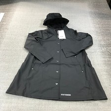 Stutterheim Jacket Womens 3xs Xxxs Raincoat Hoodie Snap Lightweight Mosebacke