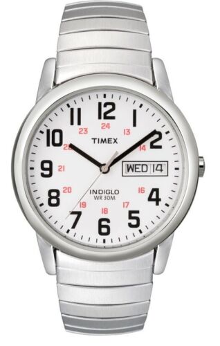 Timex Mens Easy Reader Indiglo Expander Watch | 35mm | Water Resistant | T20461 - Picture 1 of 3