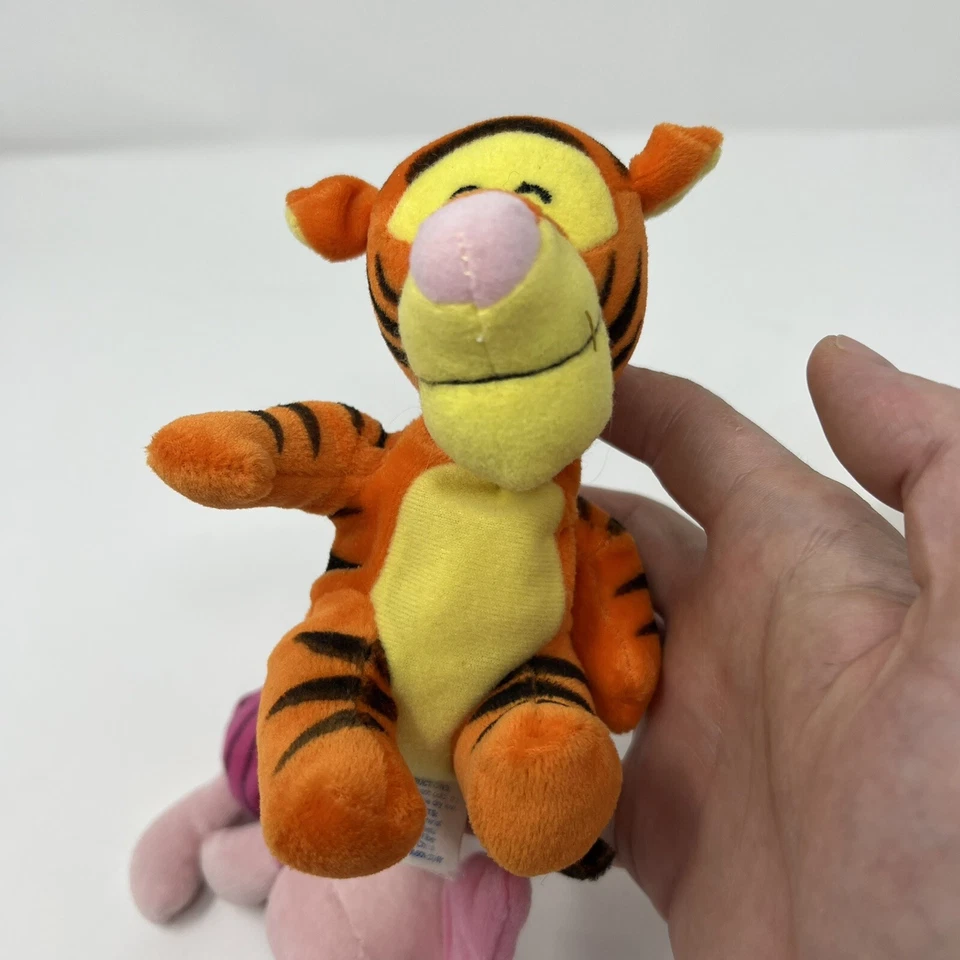THE 1ST YEARS Winnie the Pooh, Piglet And Tigger Vintage Plush Rattle Toys - Image 2 of 4