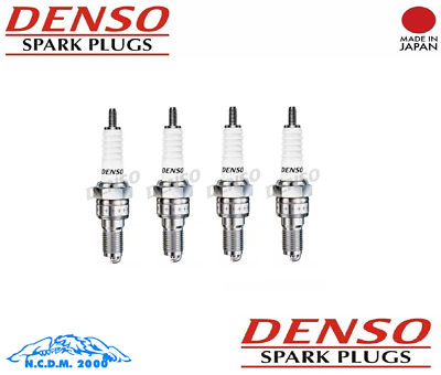 Kit 4X Original Denso U27FER9 Spark Plugs Honda CBR F 600 1995