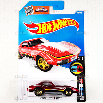2016 Hot Wheels CORVETTE STINGRAY #58 red - HW Mild to Wild - 1:64