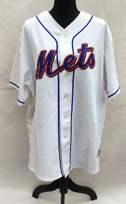 極美品 Majestic MLB NY Mets 5 WRIGHT Jersey DAVID WRIGHT New York Mets White Jersey #5 3XL Majestic NWT