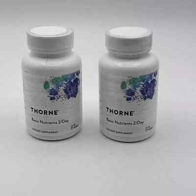 2pk Thorne Basic Nutrients 2/Day Multivitamin, 120 Total Capsules, Exp 12/25