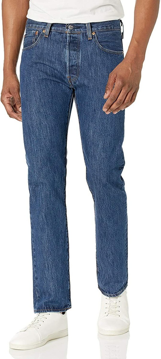 Levi's Mens 501 Original Denim Jeans 29w X 32l 32 Dark Stone Blue