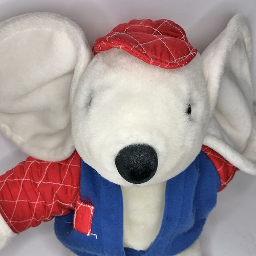 Vtg 1992 Commonwealth 16” Mouse Plush Hat Letterman Varsity Jacket Stuffed Toy - Picture 5 of 8