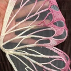 1 Pair Butterfly Wing Embroidery Patches Lace Collar DIY Clothing Dress Applique