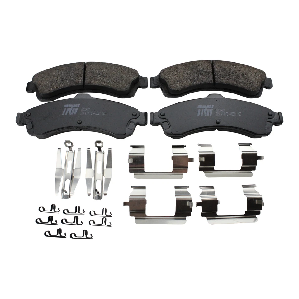 Juego de pastillas de freno delanteras de cerámica TRW Pro para Buick Chevy Isuzu GMC Oldsmobile Saab Foto 2 de 4