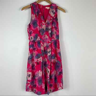 strapless open back dress Suzanne Fleur Snow Combo Speckled Fleur Poplin Dress