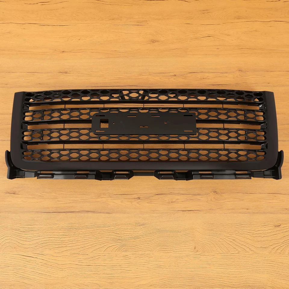 Front Upper Honeycomb Grille Black For GMC Sierra 2500 / 3500 HD 2011-2014 2012 Foto 2 de 4