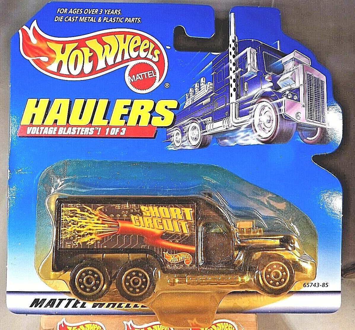 1999 Hot Wheels Haulers Voltage Blasters SHORT CIRCUIT Truck