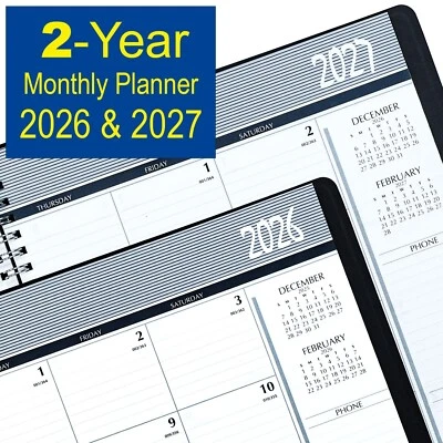 2026 & 2027 House of Doolittle 2620-02 HOD262002 2-Year Monthly Planner, 8.5x11"