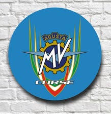 MV AGUSTA CORSE 2FT GRANDE INSEGNA GARAGE TARGA MOTO SUPERBIKE F4