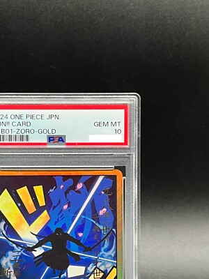 PSA 10 DON Card Zoro Gold Frame ONE PIECE Card The Best PRB