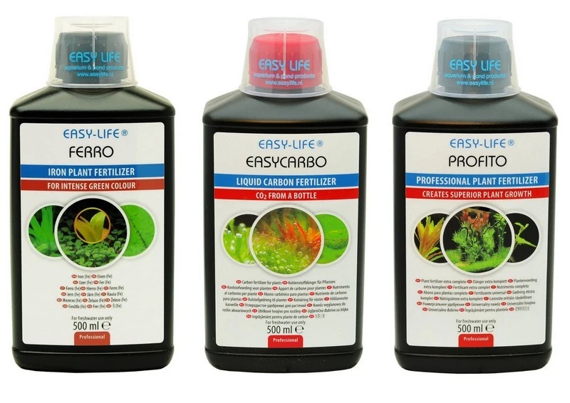 Easy Life 3er Set: Ferro, Easy Carbo & Profito mit je 500 ml Pflanzen Dünger