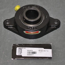 Seal Master 2 Bolt Flange Bearing MSFT-23, 1-7/16" Bore, Radial Ball, Cast Iron