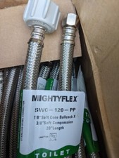 20" Toilet Supply Stainless Steel Tube Hose 7/8"  3/8" EZ Plum - Lot of 3 Pack