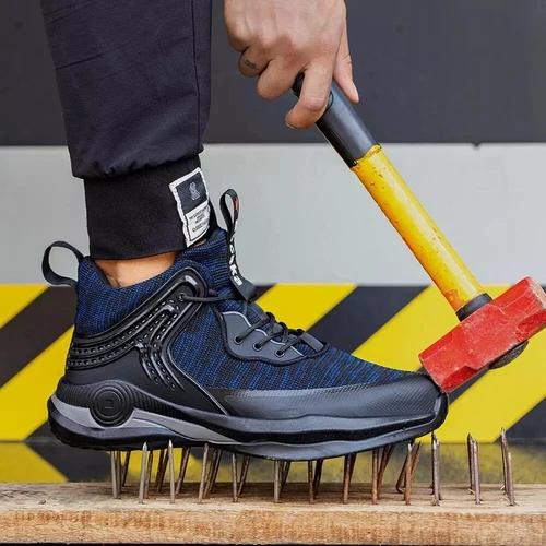 Sicherheitsschuhe Turnschuhe Herren Stahlkappe Arbeit Knöchel Wanderschuhe Große Größe 38-48 - Bild 16 von 20