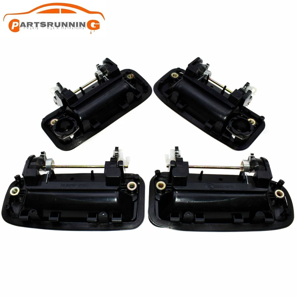 Nuevo kit de manija de puerta exterior 4 piezas delantera trasera izquierda y derecha para Toyota Corolla 1988-1992 Foto 4 de 4