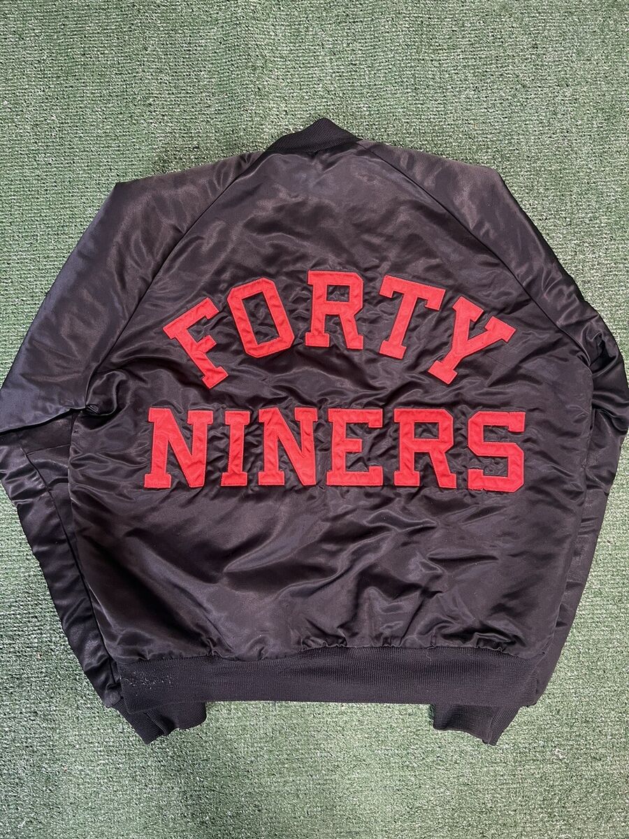 90s USA製 Chalk Line NFL 49ers スタジャン XL - ジャケット 90s USA製 Chalk Line NFL 49ers スタジャン XL - ジャケット