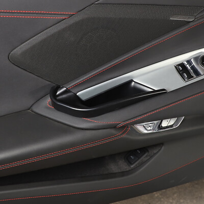 Black Door Armrest Storage Box Organizer Tray Fit for Corvette C8 2020-2024