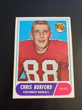 1968 TOPPS FOOTBALL #43 CHRIS BURFORD!! $1 SHIPPING!!