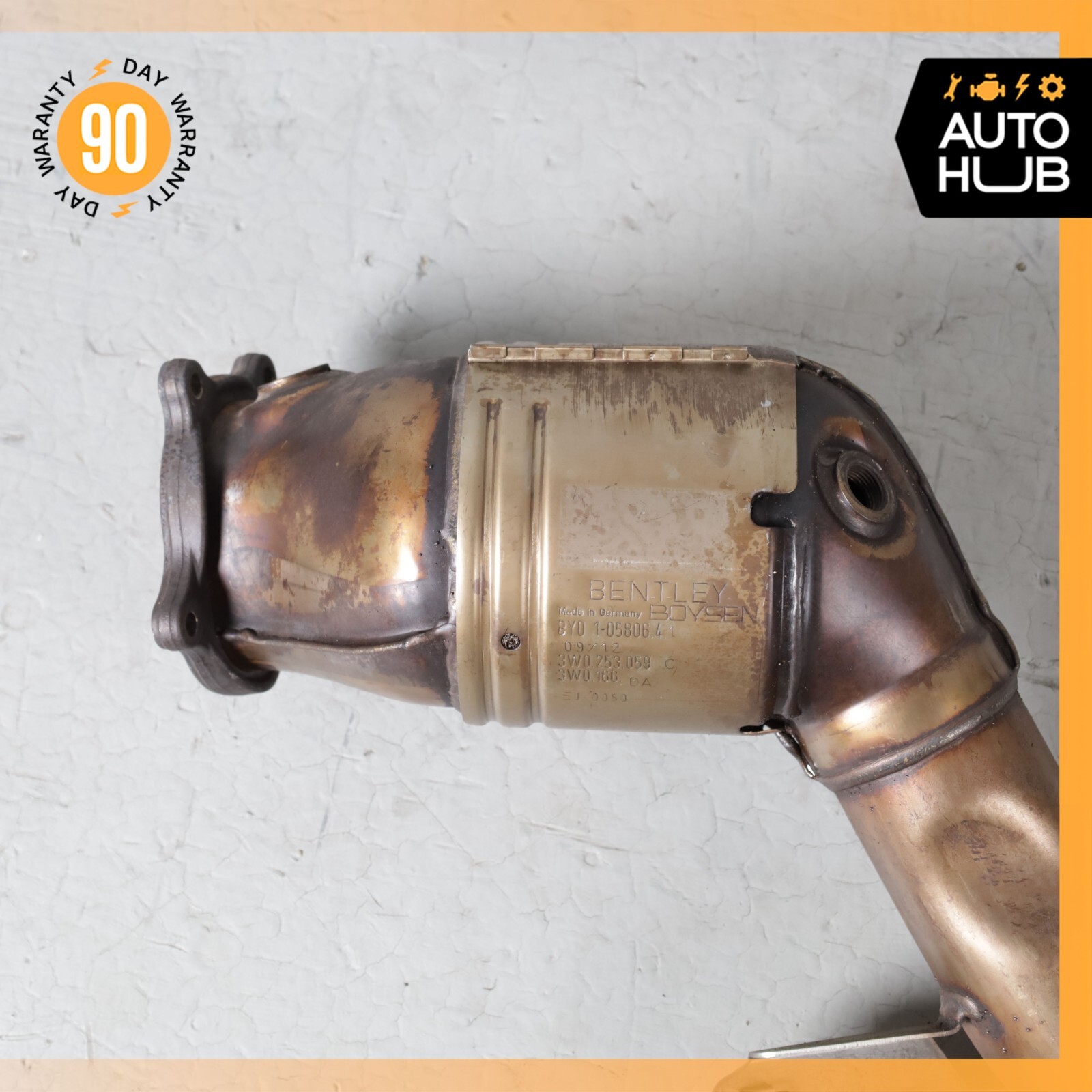 03-13 Bentley Continental GTC GT Exhaust Downpipe Left & Right Side Set OEM 71k