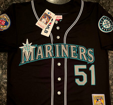 Seattle Mariners #51 Ichiro Hall of Fame Limited Edition 2Patch stitched Jersey