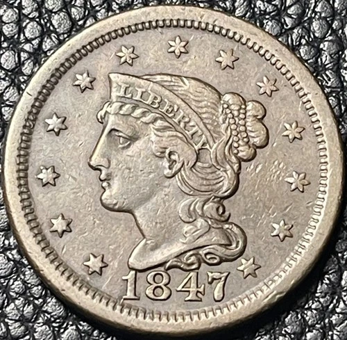 Photo of a 1847-P Large Cent from an eBay listing that sold on Jul 20, 2026