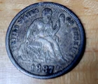 1887 10C Liberty Seated Dime Rare! NO RESERVE!!