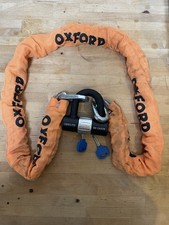 Oxford HD Motorcycle Motorbike Chain Lock And 2 Keys Good Working Order