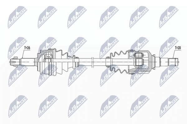 NTY NPW-TY-135 Antriebswelle Vorne Links FüR Toyota-image