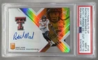Patrick Mahomes II 2017 Panini Elite Draft Picks Orange Die Cut RC Auto PSA 9