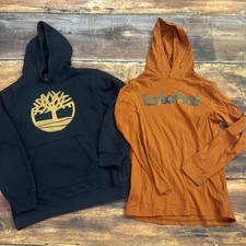 Boys Large 14/16 Timberland Hooded Shirt sweatshirt