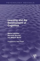 Learning And The Development Of Cognition Barbel Inhelder (U. A.) Taschenbuch
