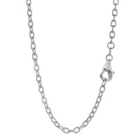 Halskette 40Cm Ankerkette Weit Rund 925 Silber 2,4Mm Breites Collier Silberkette