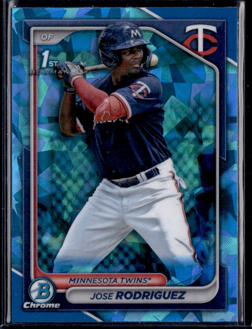 JOSE RODRIGUEZ 2024 BOWMAN SAPPHIRE PROSPECTS RC MINNESOTA TWINS #BCP-71 1ST