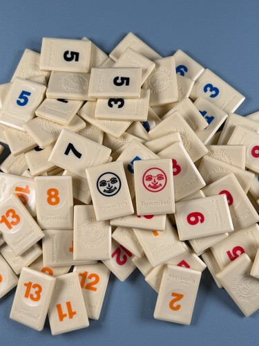 Rummikub Pressman 1997 Edition  *Replacement Pieces Tiles*  Flat Emblem Crafts