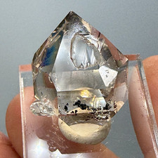 A+ Grade Skeletal Herkimer Diamond Gem w/ Mini Cluster Attached, Super Clear!
