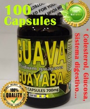 Hojas de Guayaba,Mexican Guava Leaves,Organic Guava leaves Natural 100 Caps  