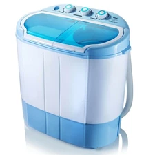 Pyle Compact & Portable Washer & Dryer, Mini Washing Machine and Spin Dryer