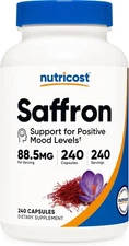 Nutricost Saffron Extract 88.5mg, 240 Capsules - Veggie Caps, Non-GMO, Gluten