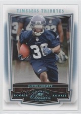 2008 Donruss Classics Rookie Timeless Tributes Platinum 3/25 Justin Forsett 0a1