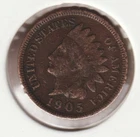 US Rare Old West 1905 Indian Head Penny Coin American Collection Shield Cent USA