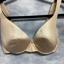 Curvation Bra 40D Beige Underwire Front Closure 3 Hook Light padding