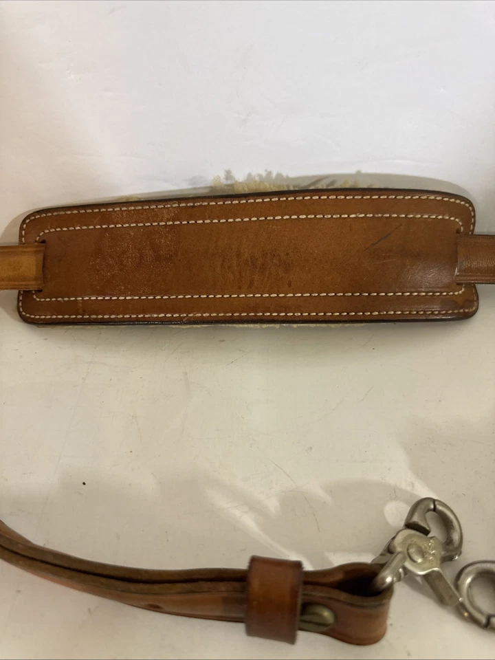 BIANCHI COBRA #70 WHITE STITCHED TOOLED SHEEP BACKED LEATHER RIFLE SLING "COBRA" - Image 2 of 4