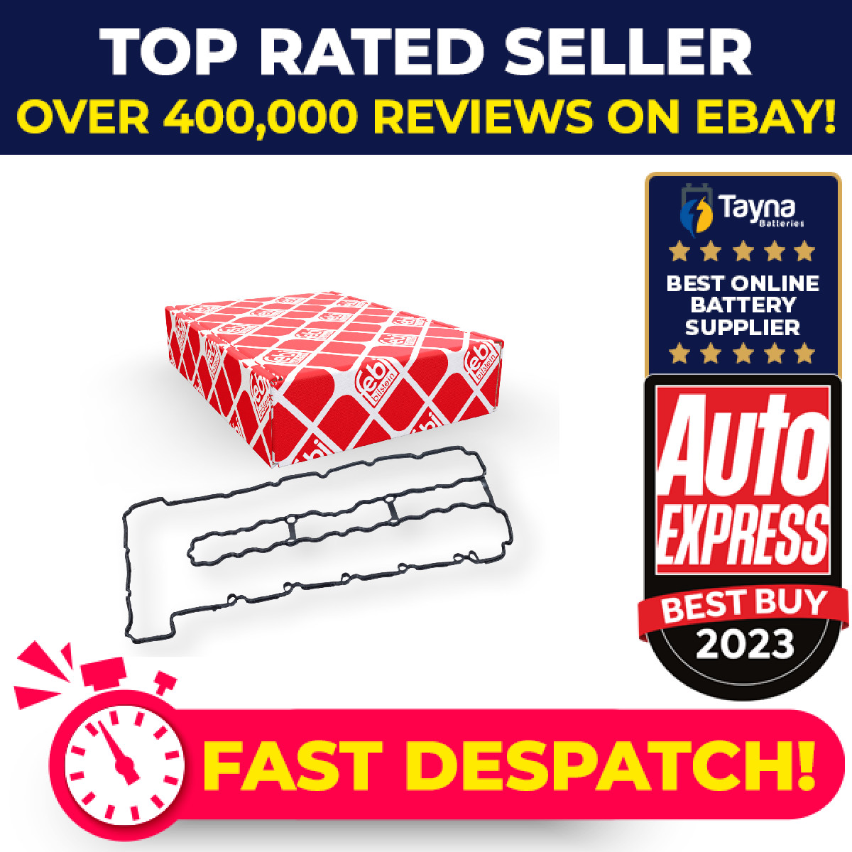 Rocker Cover Gasket fits BMW X6 E71 3.0 08 to 14 N54B30A 11127565286 Febi New