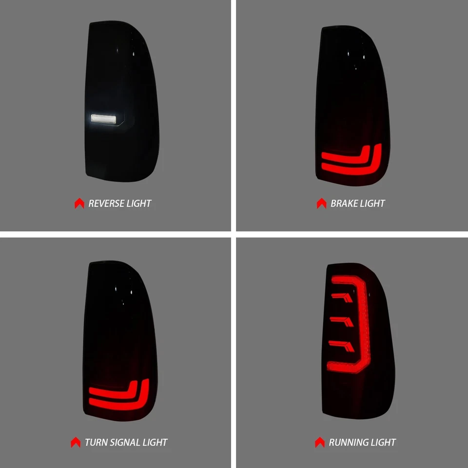 LED Tail Lights Smoked Lamps For 2008-2016 Ford F250/F350/F450/F550 Super Duty - Imagem 4 de 4