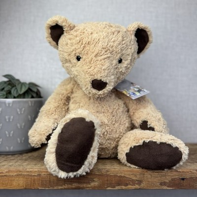 Jellycat Edward Bear Large - Big Light Brown Traditional Beige Bear Rare 17''