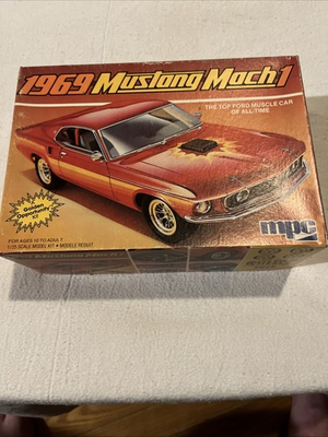 #ad #ad MPC 1969 Mustang Mach 1 Model Kit 1:25 1 0731 Vintage Open Box 1984 $47.99